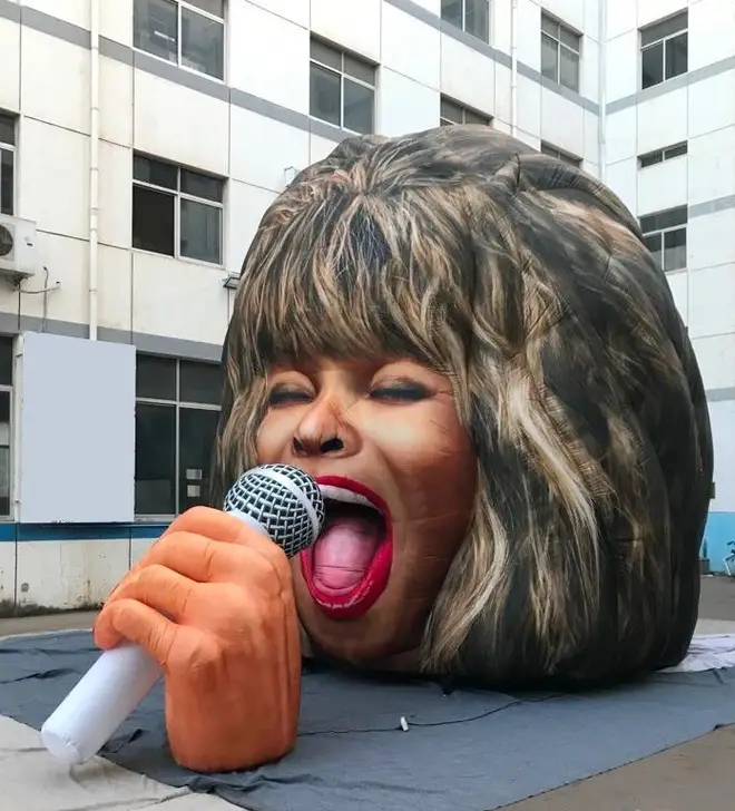 Tina Turner’s head turned into giant statue at Dreamland Margate