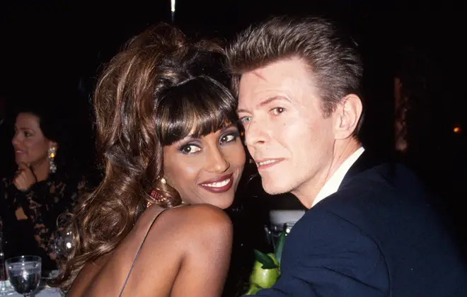 David Bowie and Iman pictured in 1992, two years after they first met