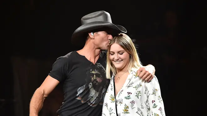 Tim McGraw with Gracie in 2015