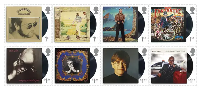 Elton John's Royal Mail stamp collection