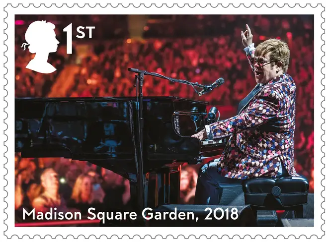 Elton John's Madison Square Garden stamp