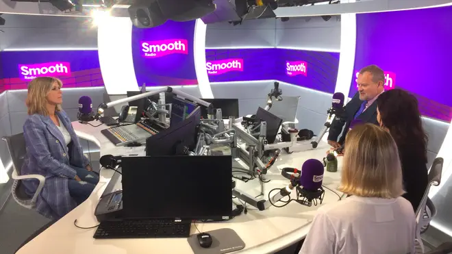 The cast of Downton Abbey joined Kate Garraway in the Smooth Radio studio