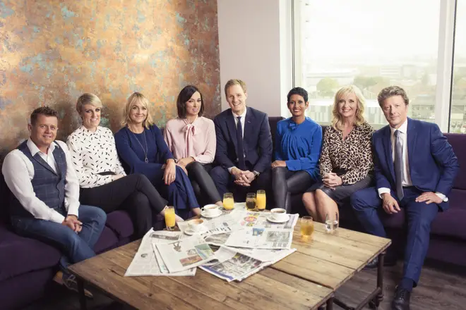 Mike Bushell (far left) with his fellow BBC Breakfast presenters