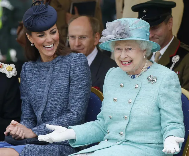 Queen Elizabeth II and The Duke And Duchess Of Cambridge Visit The East Midlands