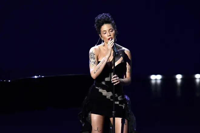 Halsey performing Cyndi Lauper's ‘Time After Time’ at the Emmy's