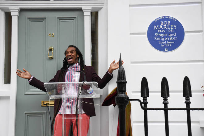 Benjamin Zephaniah unveils Bob Marley's plaque