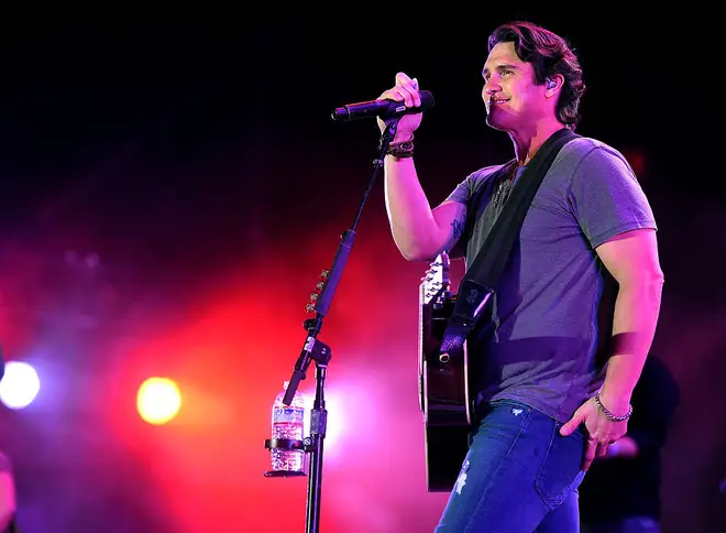 Joe Nichols performing on stage