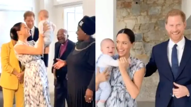 Harry and Meghan on their Royal Tour with baby Archie