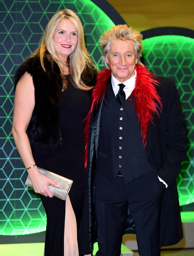 Penny Lancaster and Rod Stewart