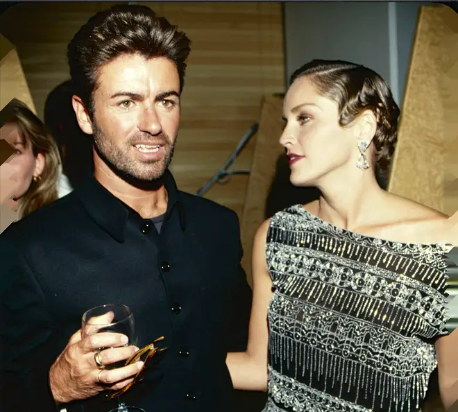 George Michael with Sharon Stone in 1994