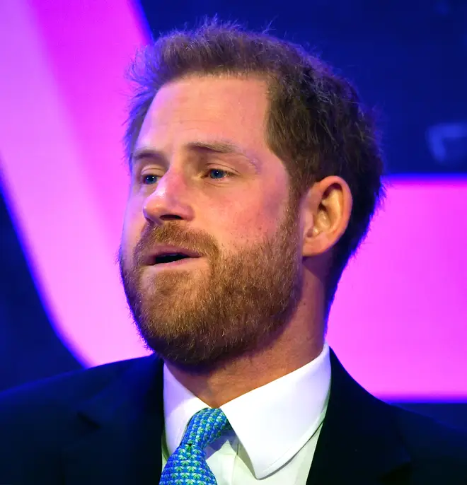 Prince Harry welling up at the awards ceremony