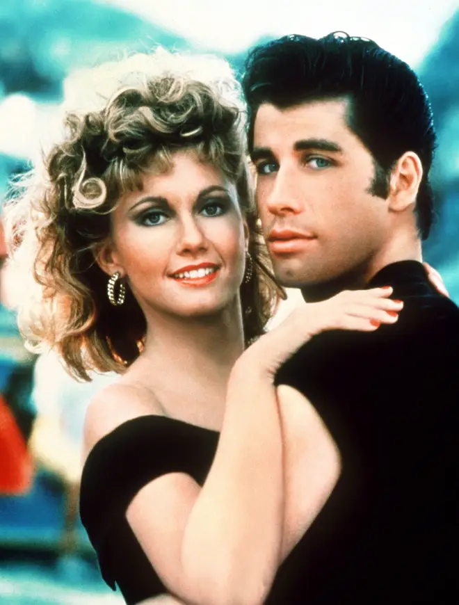 Olivia Newton-John and John Travolta as Sandy and Danny in Grease