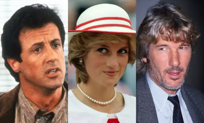 Sylvester Stallone, Princess Diana and Richard Gere were all at a dinner party at Elton John's house when the incident took place.