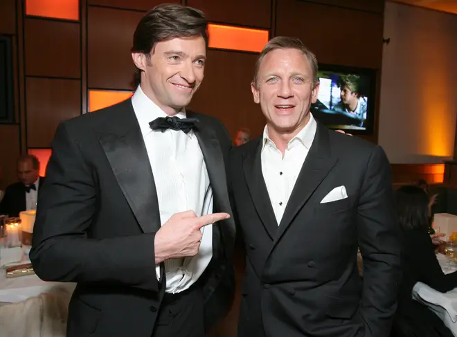 Hugh Jackman with James Bond star Daniel Craig