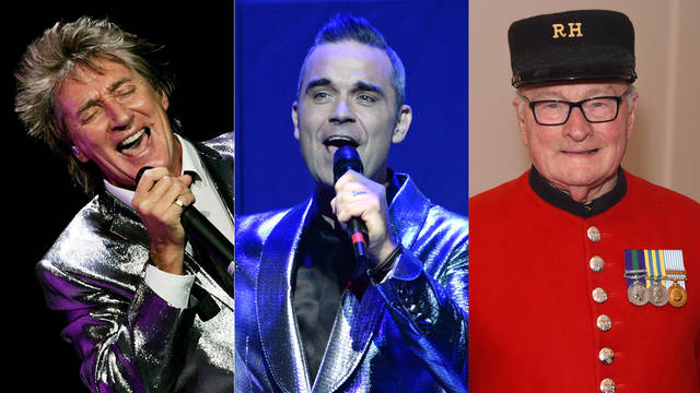 Rod Stewart, Robbie Williams and Colin Thackery will perform at the 2019 Royal Variety Performance